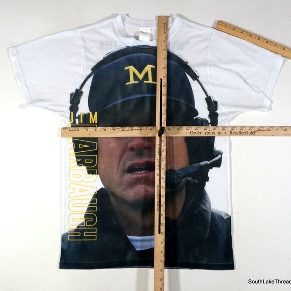 Jim Harbaugh Michigan Big Face T-Shirt Medium NCAA Whos Got It Better Then Us? - Picture 5 of 8